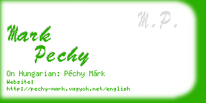 mark pechy business card