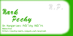 mark pechy business card